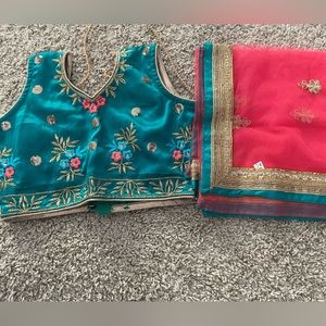 NWOT 3 piece kids lehenga choli in size 24